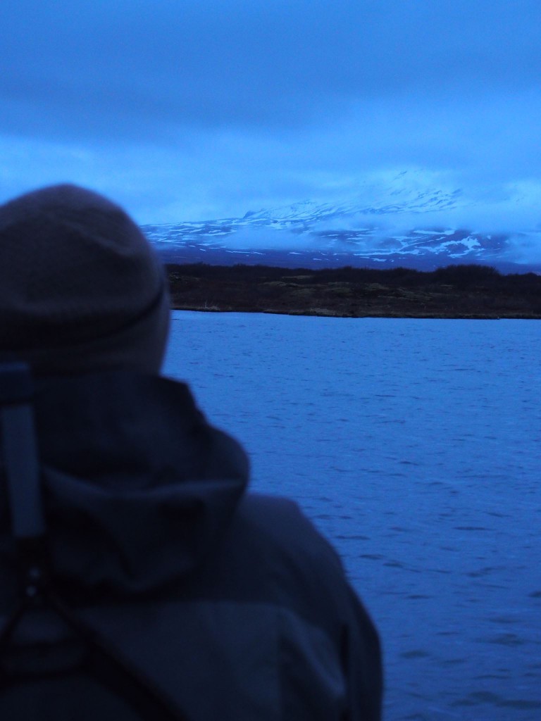 Kveldsfiske i Thingvellir nasjonalpark